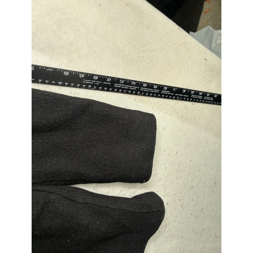 Banana Republic Mens Black 100% Wool Double Breasted Pea Coat Jacket Small